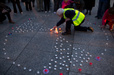 Chernobyl 25 candlelight event in Nottingham Market Square